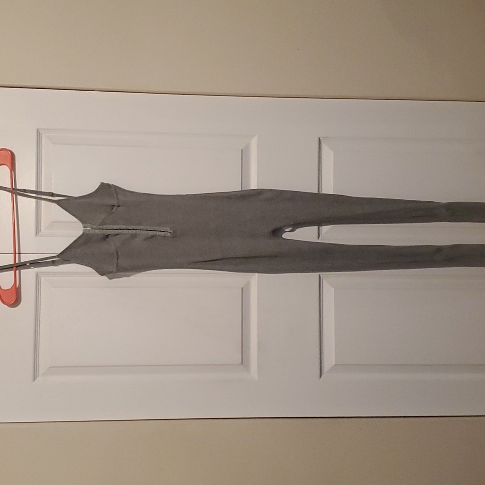 Gray body suit
